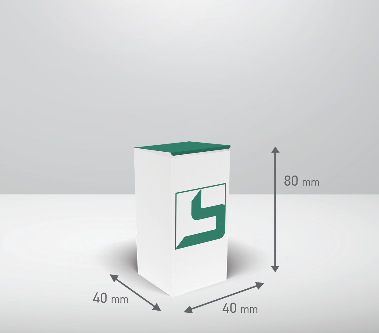 Škatla - totem: 40x40x80 mm (D6).